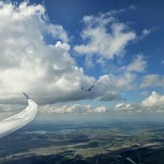 Flugwegposition um 14:46:15: Aufgenommen in der Nähe von Garmisch-Partenkirchen, Deutschland in 1659 Meter